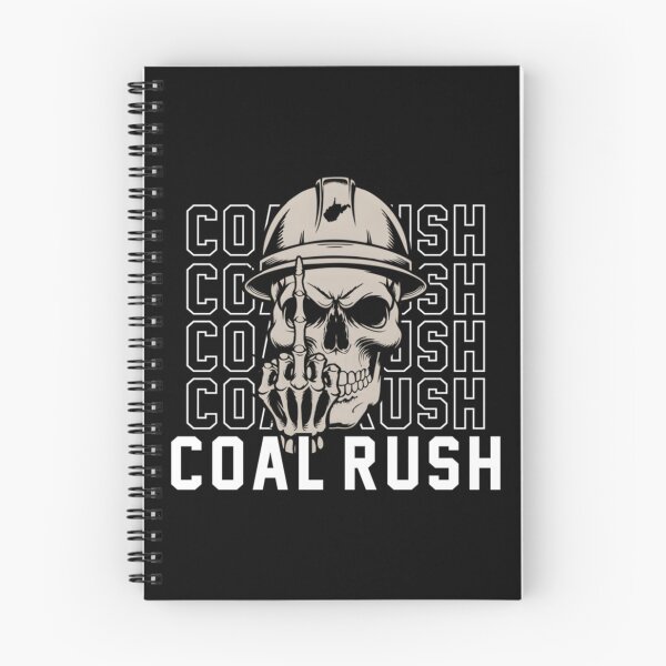 Item preview, Coal Rush West Virginia Skull Coal Miner Hard Hat designed and sold by alrbranna.