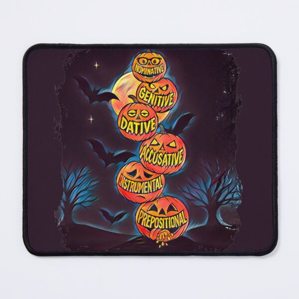 Item preview, Russian Cases Jack-o-Lanterns, Grammar Halloween Humor designed and sold by Russian101.