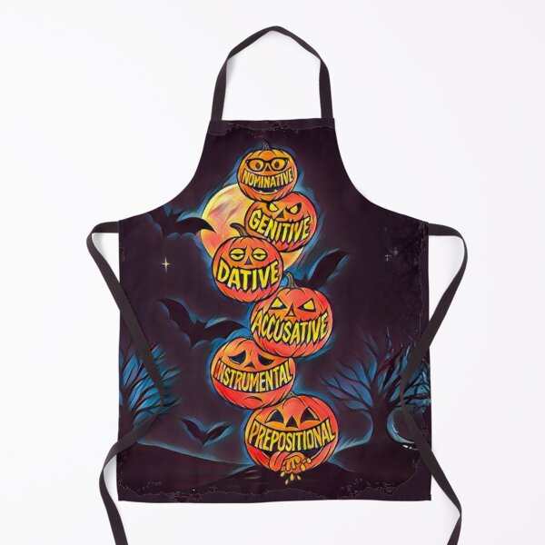 Item preview, Russian Cases Jack-o-Lanterns, Grammar Halloween Humor designed and sold by Russian101.