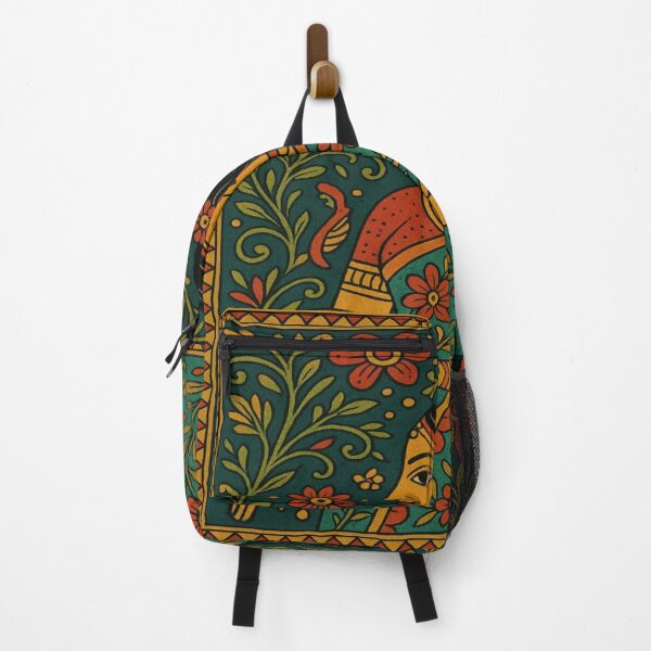 Item preview, "Madhubani Grace – Traditional Indian Folk Art Design"  designed and sold by Agrawal Fashion .