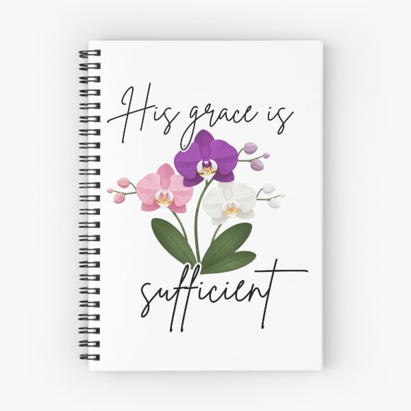 Item preview, His Grace Is Sufficient - Christian Floral Design | Faith Gift for Women, Thanksgiving Gift Idea designed and sold by Gahyl7.