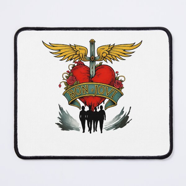 Item preview, Bon Jovi Winged Heart and Roses designed and sold by riecounrare1984.