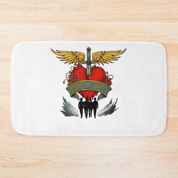 Item preview, Bon Jovi Winged Heart and Roses designed and sold by riecounrare1984.