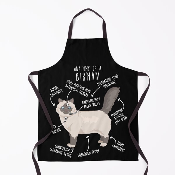 Item preview, Lilac Point Birman Cat Anatomy designed and sold by Clara Hollins.