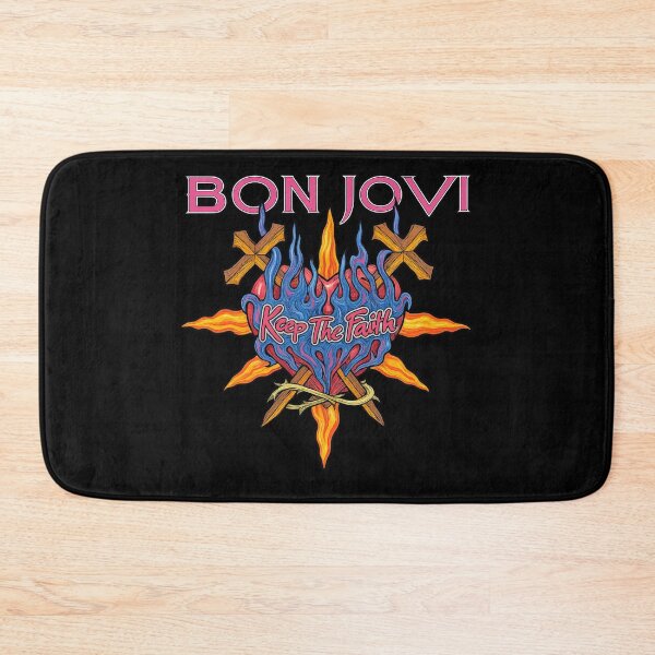 Item preview, Bon Jovi Keep The Faith Flaming Heart Design designed and sold by riecounrare1984.
