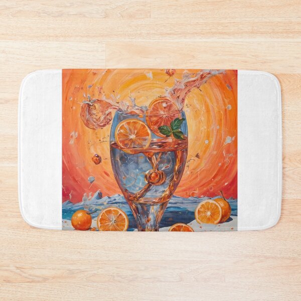 Artikelvorschau, Lebendiges Orange Cocktail Wandkunst Digital, Citrus Splash Poster Küchendekor, Frischer Getränkedruck, Moderne Barwagen Kunst, Sommer Home Poster entworfen und verkauft von apixelwall.
