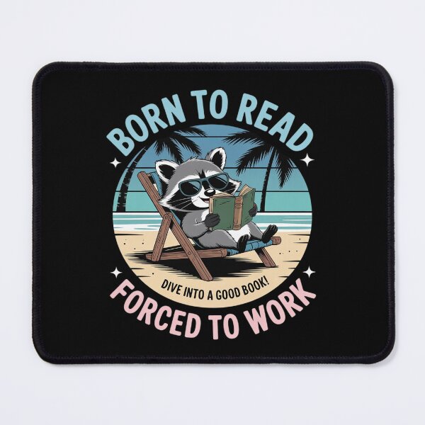 Item preview, Bookish Bookworm Funny Raccoon Reading Book designed and sold by DrewLeuschke.