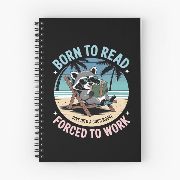 Item preview, Bookish Bookworm Funny Raccoon Reading Book designed and sold by DrewLeuschke.