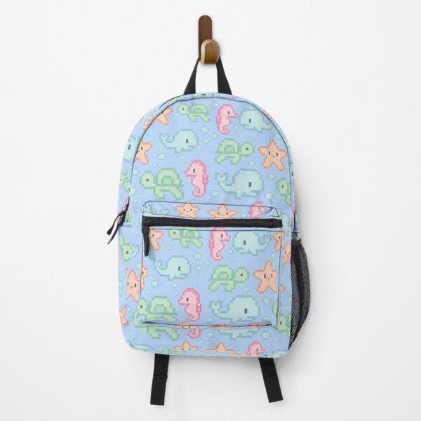 Item preview, Kawaii 8-Bit Sea Creatures Pattern | Cute Pixel Ocean Animals Design designed and sold by Beezy-Kneez.