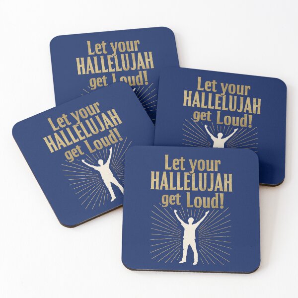 Item preview, Inspirational Hallelujah Celebration Artwork designed and sold by CoffeeNJesus.