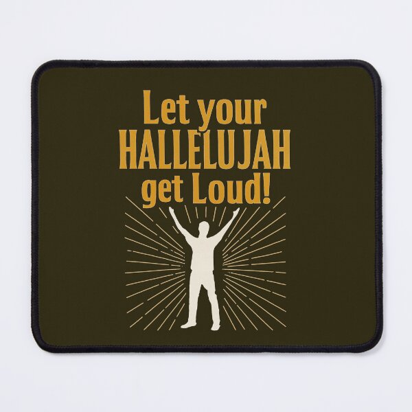 Item preview, Inspirational Hallelujah Celebration Artwork designed and sold by CoffeeNJesus.