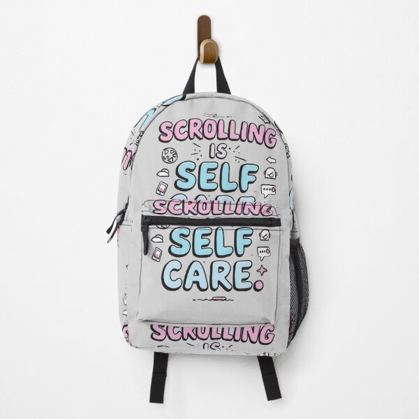 Item preview, Scrolling is Self Care - Cute Doodle Art designed and sold by ConfuseLab Shop.
