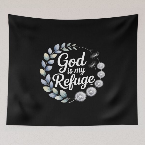 Item preview, God Is My Refuge Strengh Faith Christian Dandelion Seeds designed and sold by BiellaSar.