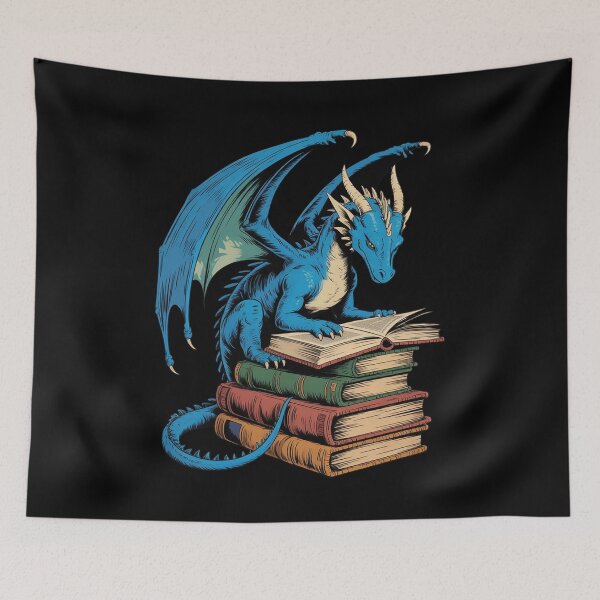 Item preview, Book Lovers Bookworm Reading Books designed and sold by DrewLeuschke.