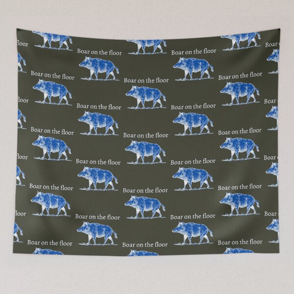 Item preview, Boar on the floor succession qoute blue designed and sold by JoelCarter7.