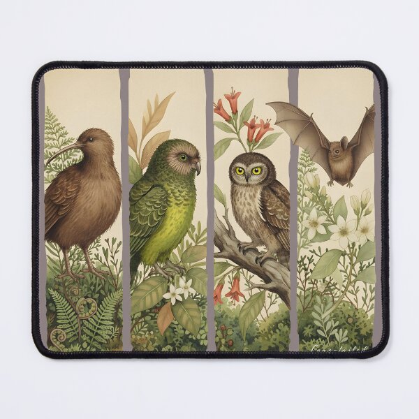 Item preview, Aotearoa Night Chorus – Kiwi, Kākāpō, Ruru & Pekapeka designed and sold by MvuuStudio.