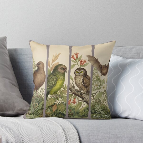 Item preview, Aotearoa Night Chorus – Kiwi, Kākāpō, Ruru & Pekapeka designed and sold by MvuuStudio.