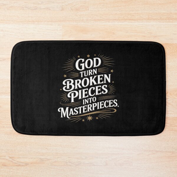 Item preview, God Turns Broken Pieces Into Masterpieces Christian designed and sold by BiellaSar.
