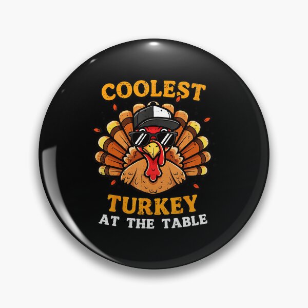 Item preview, Coolest Turkey At Table Thanksgiving Fall designed and sold by JEFDodsonArt.