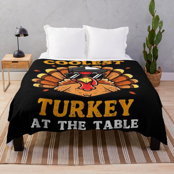 Item preview, Coolest Turkey At Table Thanksgiving Fall designed and sold by JEFDodsonArt.