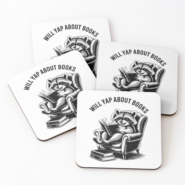 Item preview, Book Bookworm Reader Reading Yapping Raccoon designed and sold by FranzFriesen.