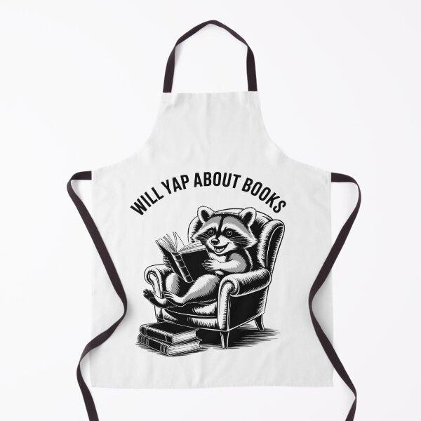 Item preview, Book Bookworm Reader Reading Yapping Raccoon designed and sold by FranzFriesen.