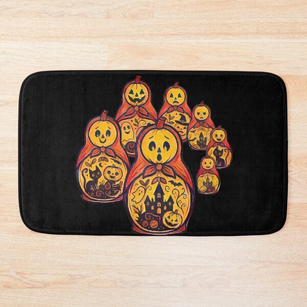 Item preview, Spooky-Cute Halloween Matryoshka, Russian Nesting Dolls Jack-O-Lanterns designed and sold by Russian101.