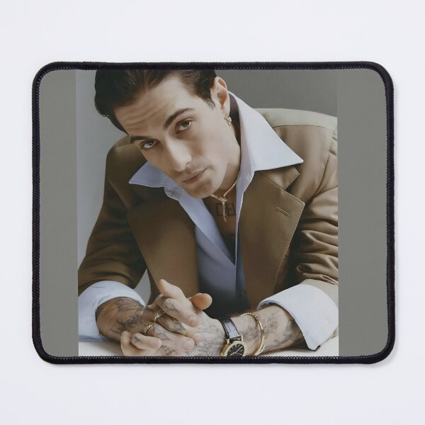 Item preview, Damiano David – Modern Rock Icon Portrait with Bold Elegance designed and sold by zulenekbedf.