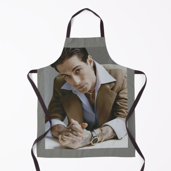 Item preview, Damiano David – Modern Rock Icon Portrait with Bold Elegance designed and sold by zulenekbedf.