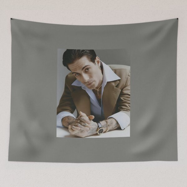 Item preview, Damiano David – Modern Rock Icon Portrait with Bold Elegance designed and sold by zulenekbedf.