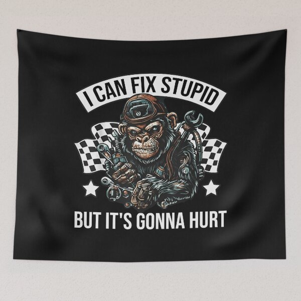 Item preview, Racing Chimp Fix Stupid T-Shirt designed and sold by LashondaGreen89.