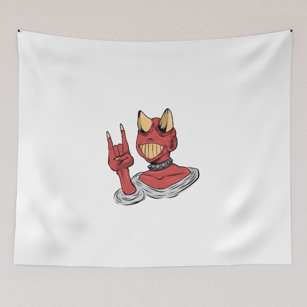Item preview, Hell Yeah Demon Rock Hand Graphic  designed and sold by TheresAgosto.