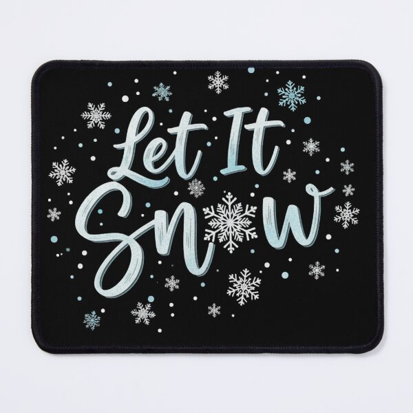 Item preview, "Let It Snow" with Snowflakes designed and sold by ZyVoAli.
