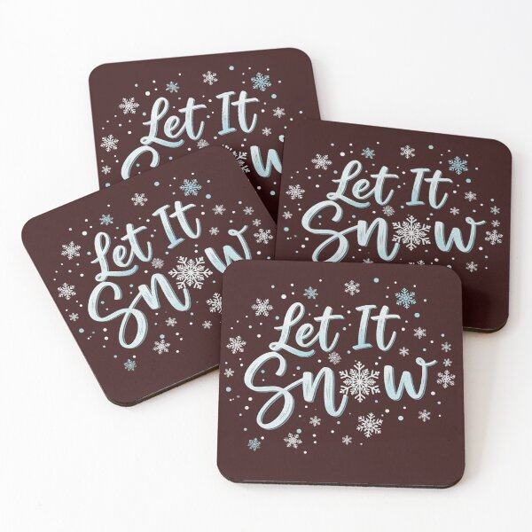 Item preview, "Let It Snow" with Snowflakes designed and sold by ZyVoAli.
