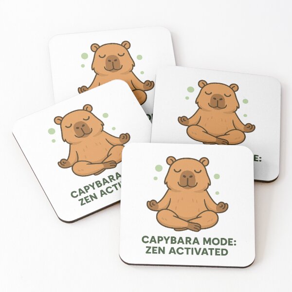 Item preview, Capybara Mode Zen Activated Funny Chill Capybara Design designed and sold by RetroPop23.