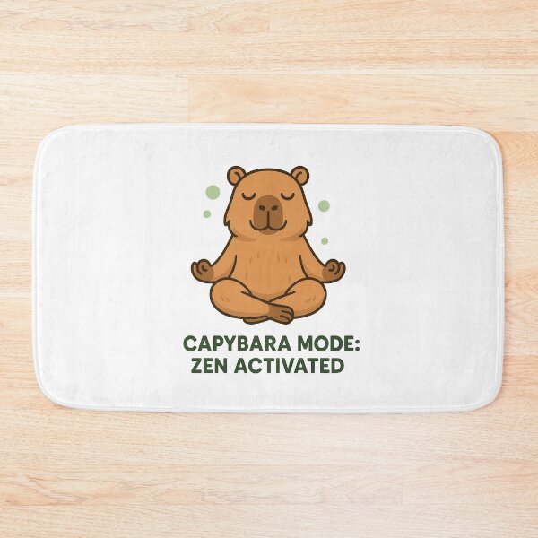 Item preview, Capybara Mode Zen Activated Funny Chill Capybara Design designed and sold by RetroPop23.