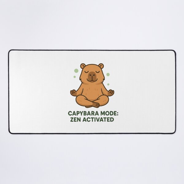 Item preview, Capybara Mode Zen Activated Funny Chill Capybara Design designed and sold by RetroPop23.
