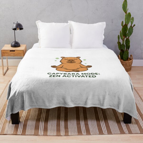 Item preview, Capybara Mode Zen Activated Funny Chill Capybara Design designed and sold by RetroPop23.