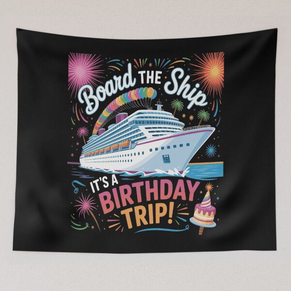 Item preview, Board The Ship It's A Birthday Trip Cruise Birthday Vacation 1 designed and sold by MinaReinger.