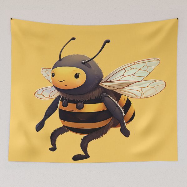 Item preview, Bumblebee Adventure: Cartoon-Style Hand-Drawn Illustration designed and sold by PaintbrushPlace.