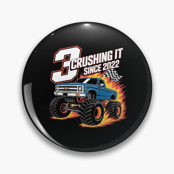 Item preview, Birthday Monster Truck 3 year Old Boys 3rd Party Born 2022 designed and sold by FranzFriesen.