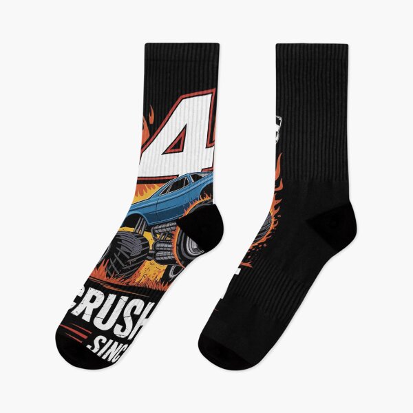 Item preview, Birthday Monster Truck 4 year Old Boys 4th Party Born 2021 designed and sold by DrewLeuschke.