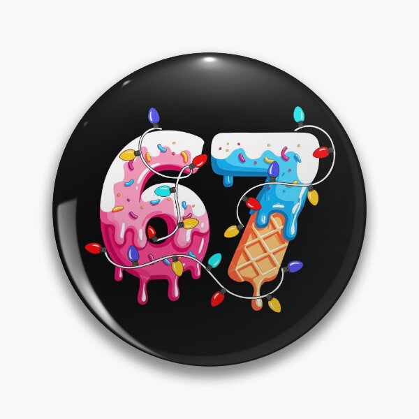 Item preview, Six Seven Ice Cream Drip Cool Meme 67 Funny Christmas Lights designed and sold by AnitaBice.