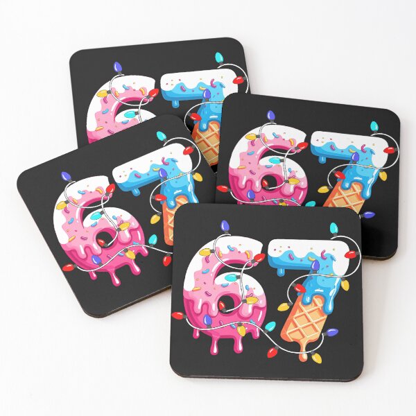 Item preview, Six Seven Ice Cream Drip Cool Meme 67 Funny Christmas Lights designed and sold by AnitaBice.