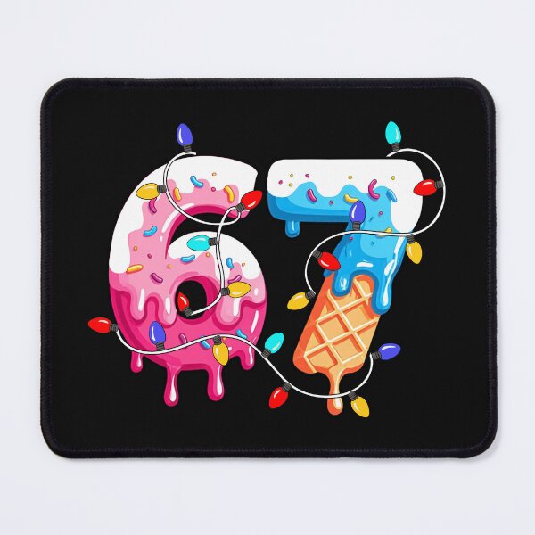 Item preview, Six Seven Ice Cream Drip Cool Meme 67 Funny Christmas Lights designed and sold by AnitaBice.