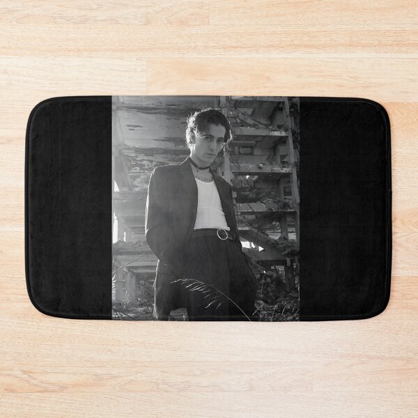 Item preview, Damiano David – Black and White Cinematic Rock Portrait designed and sold by zulenekbedf.