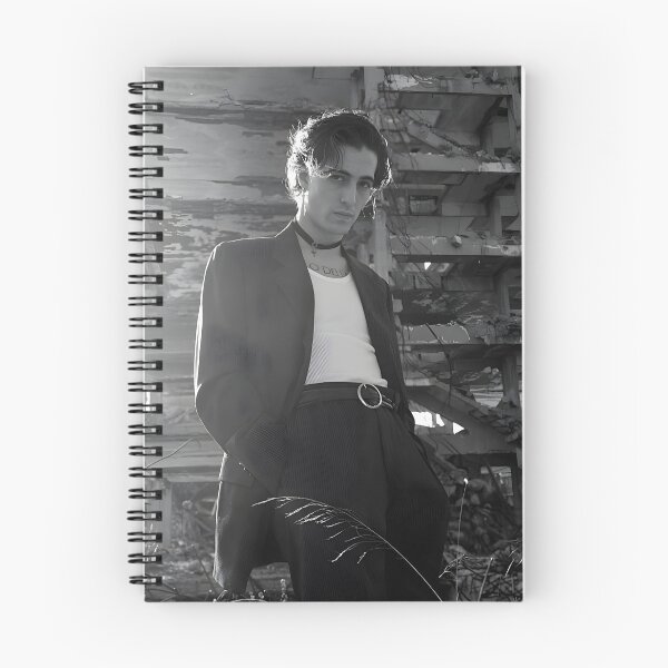 Item preview, Damiano David – Black and White Cinematic Rock Portrait designed and sold by zulenekbedf.