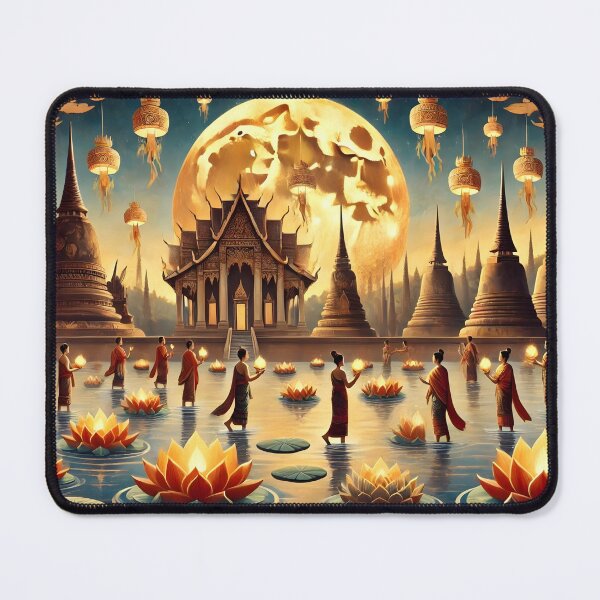 Item preview, Sacred Night of Lights - Loy Krathong Festival at Ancient Sukhothai designed and sold by Koalangel.