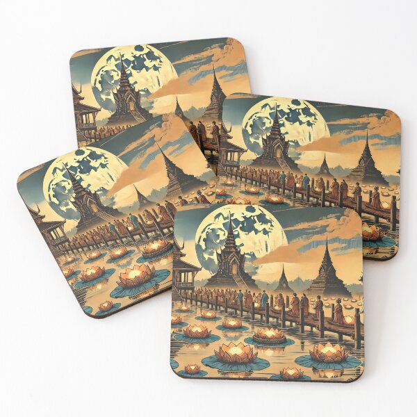 Item preview, Sacred Night of Lights - Loy Krathong Festival designed and sold by Koalangel.