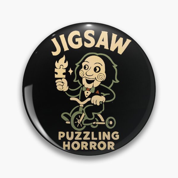 Item preview, Jigsaw Puzzling Horror – Retro Cartoon Horror Icon designed and sold by Nyejeh.